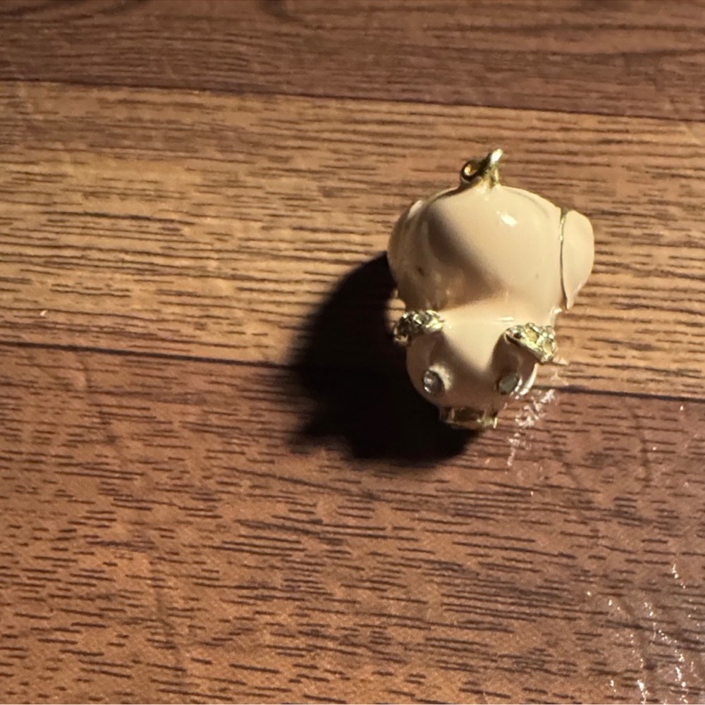 Betsey Johnson Pink and Gold Pig Ring